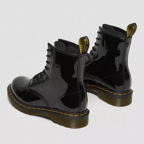 Dr. Martens 1460 Women’s Patent Leather Lace-Up Boots Black, Size 7 (New) - Picture 3 of 16